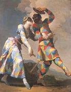 Arlecchino und Colombina Giovanni Domenico Ferretti